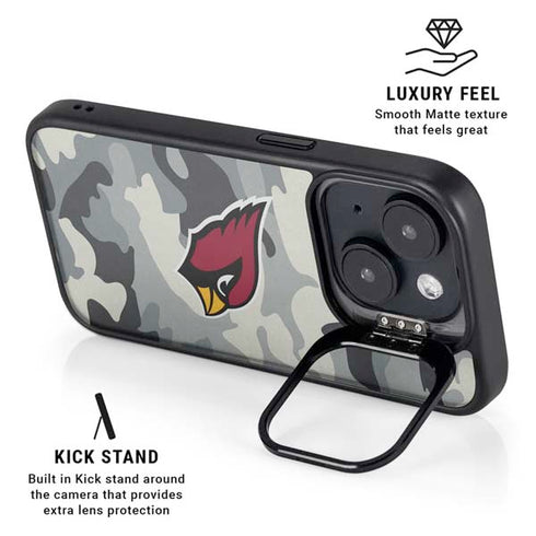 NFL Arizona Cardinals Camo iPhone 14 Kickstand Case